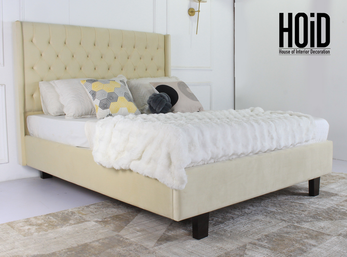 river tufted bed in biege Mississauga on