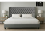 River Tufted Bed with 2 Trak Night Stands